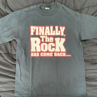 Wwf The Rock Vintage Shirt Wwe Large Finally The Rock Has Come Back To D.  C Dc