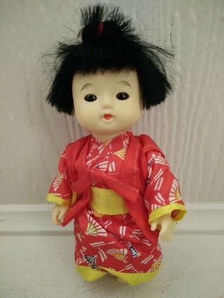 Vintage Asian Chinese Japanese Doll In Traditional Costume