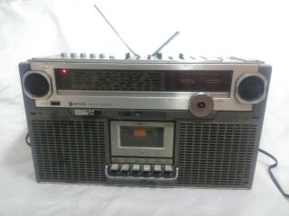 Vintage Jvc Stereo Cassette Boombox Radio Rc - 828jw,  Biphonic Sound System