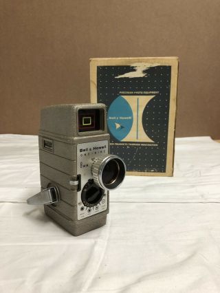 Bell & Howell One Nine Model 220p Sundial Vintage 8mm Movie Camera W/box
