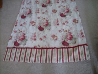 Waverly Shower Curtain w/Valance - Cotton/Linen - Garden Bloom Collec.  - Vntg.  Rose 3