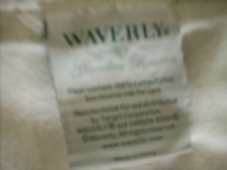 Waverly Shower Curtain w/Valance - Cotton/Linen - Garden Bloom Collec.  - Vntg.  Rose 4