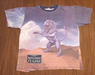 Vintage Rolling Stones 1997 Bridges To Babylon Tour T - Shirt Tee Made In Canada