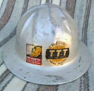 Vintage Mcdonald Aluminum L Safe - T - Hat Red Adair Co Sticker Oilfield