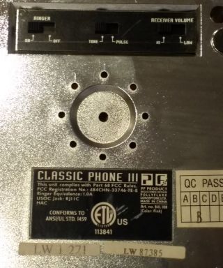 VTG Retro Pink Classic Phone III Push Button Note pad drawer faux dial Souvenir 4
