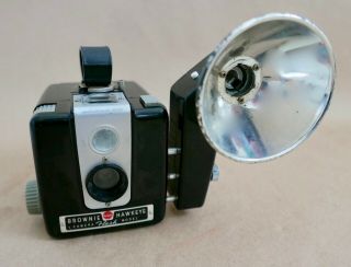 1953 Kodak Brownie Hawkeye Film Camera,  Flash Model,  620/120 Film,