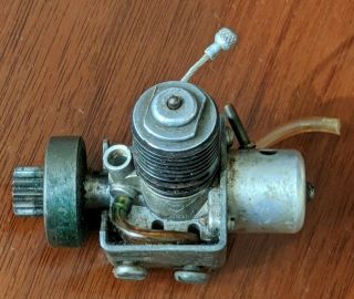 Vintage Wen Mac Amf Model Rc Car Engine W/tank