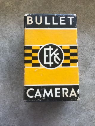 Vintage Art Deco Eastman Kodak BULLET 127 Camera w/ Box and manuals1936 2