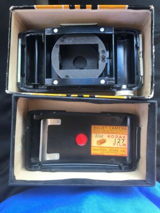Vintage Art Deco Eastman Kodak BULLET 127 Camera w/ Box and manuals1936 7