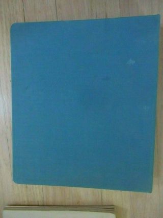 Vintage National 83 - 289 3 - Ring Binder Blue Cloth Cover 1 3/4 " Spine Vgc