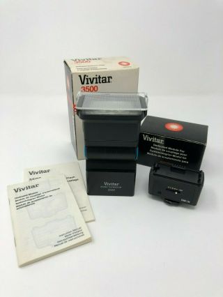 Vivitar Zoom Thyristor 3500 Electronic Flash Dm/n2 Module For Nikon Slr Vintage