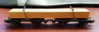 Vintage Marklin Ho Metal Freight Flat Car With Lumber Load 361g