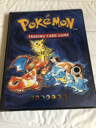 Vintage Pokémon Binder With 81 Cards