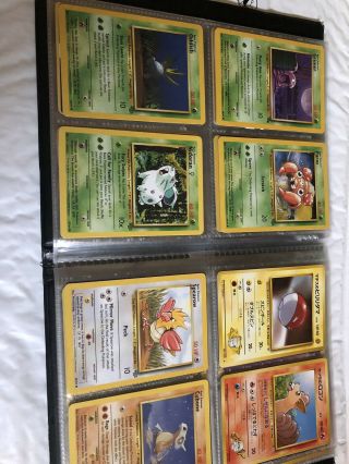 Vintage Pokémon Binder With 81 Cards 7