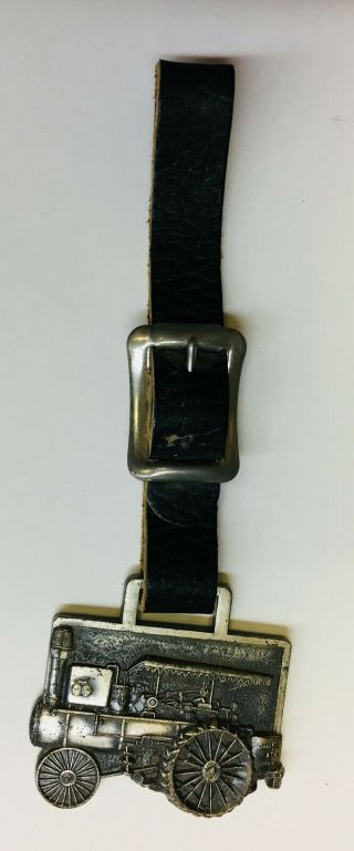 Vintage Gaar Scott & Co The Tiger Line Pocket Watch Fob Thresher Steam Engine