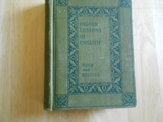Higher Lessons In English By Reed And Kellogg Published By Maynard,  Merrill 1885