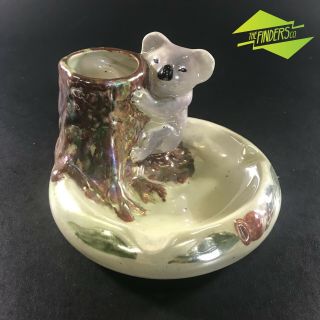 Vintage Retro Wembely Ware Australian Koala Lustre Pottery Ashtray