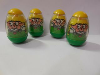 Set Of 4,  Vintage 1976 Hasbro Weebles Scared Girl Haunted House