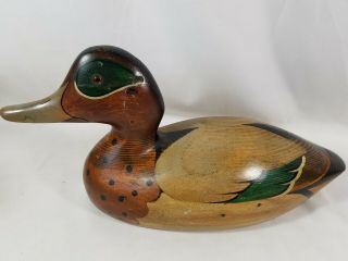 Tom Taber Vintage Duck Decoy Signed