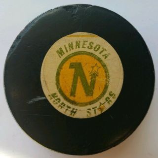 Minnesota North Stars Nhl Viceroy Mfg.  Vintage Made In Canada Official Game Puck
