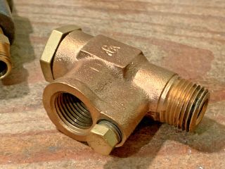 (2) Vintage Brass Steam Engine Pressure Relief Valve,  Steampunk,  Whistle,  Water 6