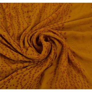 Sanskriti Vintage Saree 100 Pure Georgette Silk Embroidered Fabric Premium Band 5