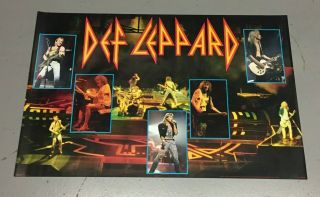 Vintage 1988 Def Leppard Poster 23x35 Never Previously Displayed