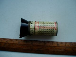 Vintage Justodrem Exposure Meter Calculator