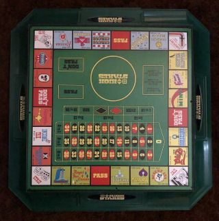 1974 Vintage Hasbro " High Stakes " Game Board Endorsed By Jerry Lewis
