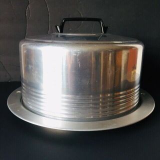 Vintage Regal Aluminum Cake Carrier Quality Aluminum Usa
