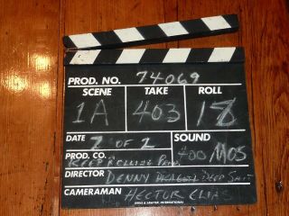 Vintage Movie Show Clapper Board Production 74069 Keep Rolling Productions