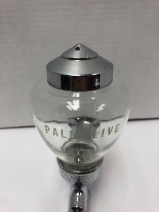 Vintage Palmolive Metal Soap Dispenser Pat No.  1904756 Glass Globe Dispenser 2