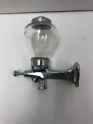 Vintage Palmolive Metal Soap Dispenser Pat No.  1904756 Glass Globe Dispenser 6