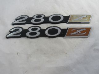 Vintage 1975 - 1978 Datsun 280z Fender Emblems
