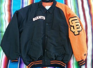 Vintage San Francisco Giants Starter Jacket Size L Mlb 90 