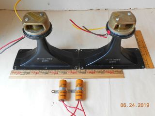 2 Jensen Rp - 107 Horn Speakers 1963 8 Ohm
