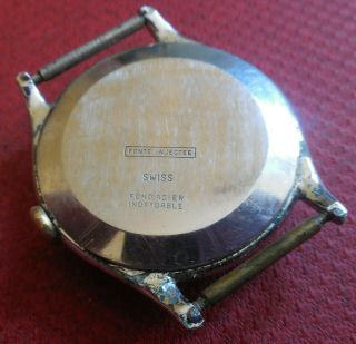 Vintage 1940s Oversized VADUX 15 Jewels Military Swiss Watch Running Wristwatch 5