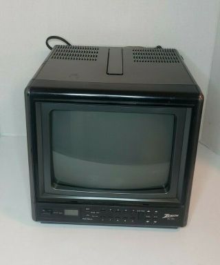 Vintage Zenith Ac/dc Portable Television Portable,