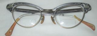 Vintage 50s Art Craft 4 - 5 1/2 Cat Eye Glasses Frames 12k Gold Filled (c)