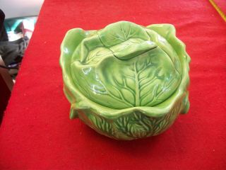 Vintage Holland Mold Cabbage Lettuce Ceramic Pottery Sue 80 
