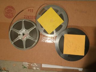 (3) Assorted Adult Films - Regular 8mm Film (color And Black And White)