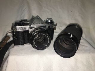 Vintage Canon Ae - 1 Program Camera W/ 2 Lens