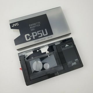 Vintage Jvc C - P5u Motorized Vhs Cassette Adapter For Vhs - C To Vhs/s - Vhs Tape