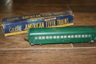 Vintage Gilbert American Flyer Haven 650 Coach Train Car & Box