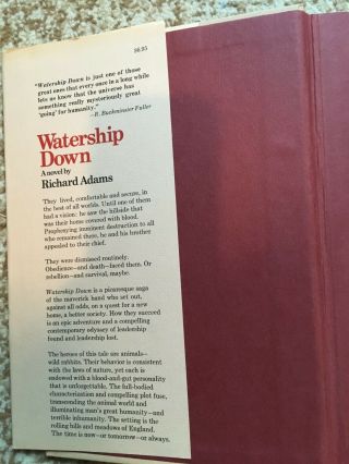 Watership Down SIGNED by RICHARD ADAMS 1st US Edition 1972 with cover 4