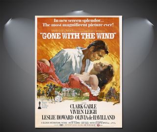Gone With The Wind Vintage Movie Poster - A1,  A2,  A3,  A4 Available