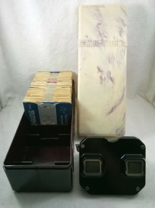 Vintage View - Master Viewer With Case And 91 Reels