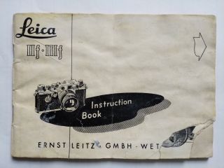 Leica Iif Iiif Printed Instruction Book