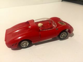 VINTAGE 1960 ' S TOYS RED 198 STROMBECKER RACING STYLE 1/32 SCALE SLOT CAR 2