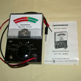 Micronta,  22 - 030A,  Battery Tester - - Vintage - 2